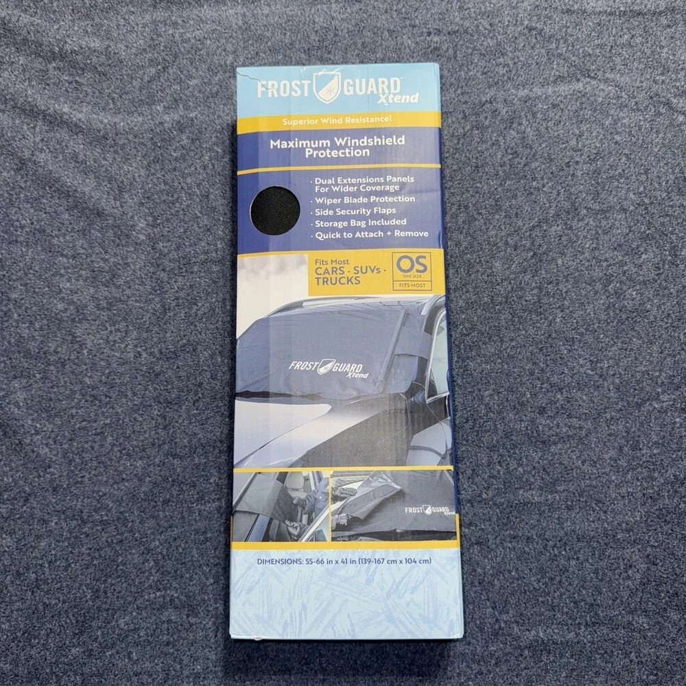 Frost Guard Xtend OS One Size Winter Windshield Cover Fits Most Cars SUVs Trucks